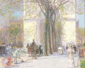 Washington Arch in Spring - 施尔德·哈森